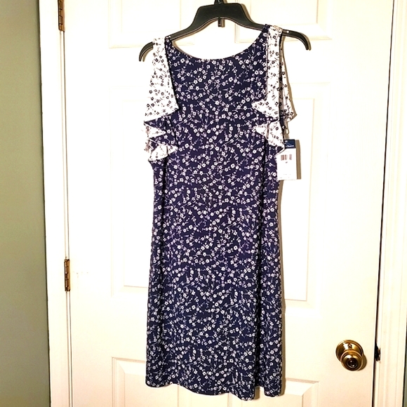 Chaps Sleeveless Floral Dress - Picture 4 of 4